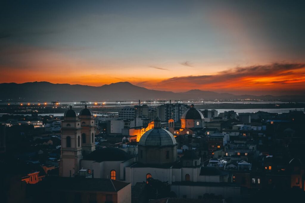 Cagliari by night