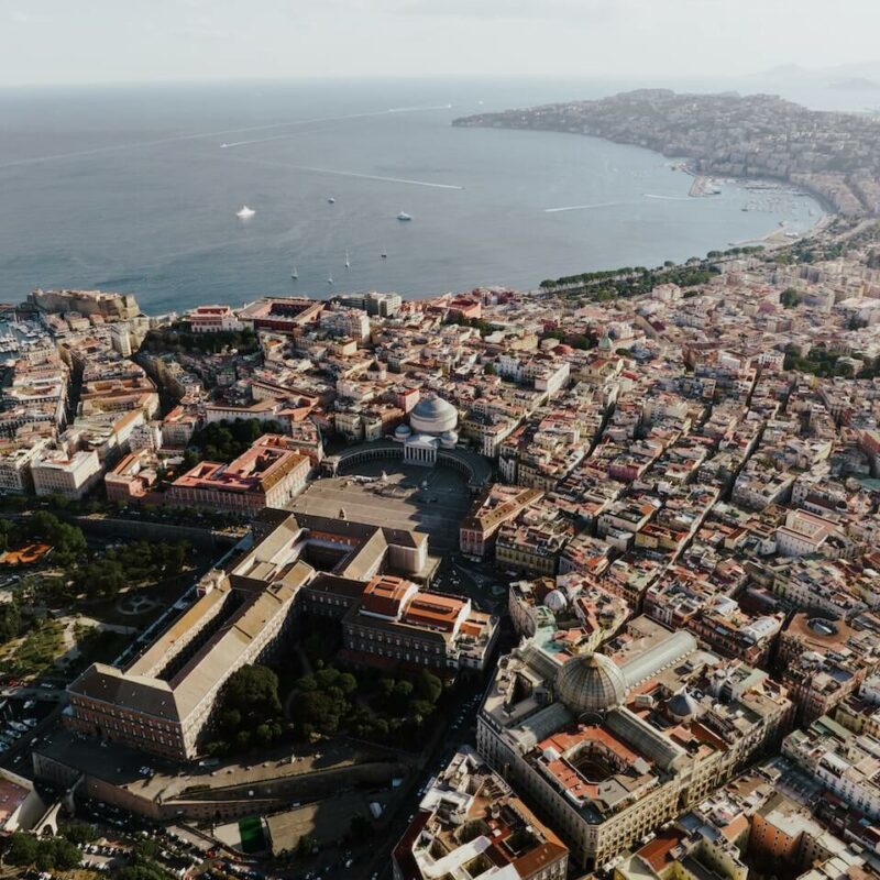 Foto panoramica di Napoli