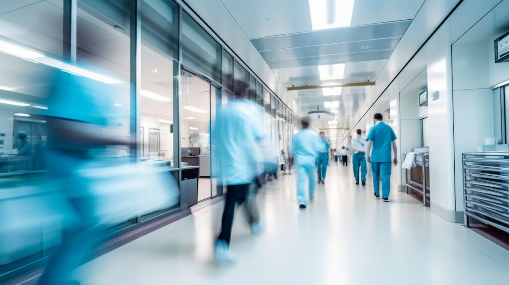 Corridoio di ospedale.