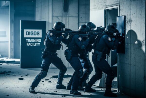 agenti della digos effettuano un'operazione anti terrorismo