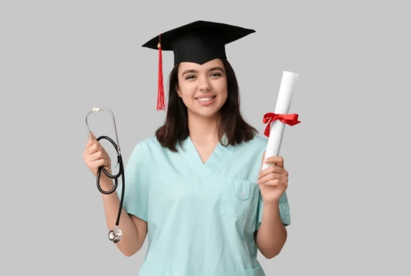 Ragazza felice mostra il foglio che afferma che ha passato il test per il semestre filtro