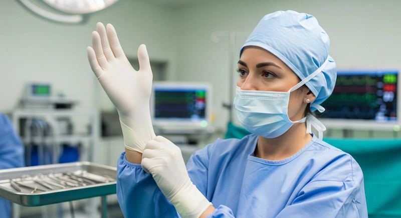 dottoressa mostra nella migliore università di medicina in italia come ci si deve preparare prima di un intervento chirurgico