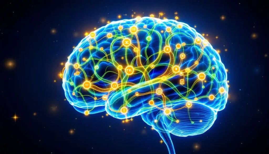 cervello ai raggi x mentre si studia velocemente