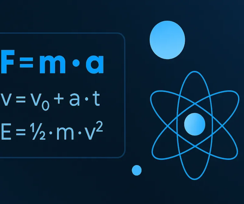 immagine che mostra le formule contenute all'interno del formulario di fisica 1