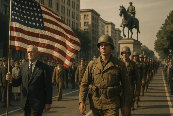 parata della vittoria usa dopo la seconda guerra mondiale, rappresentativo del riassunto di storia del 900 per la maturità