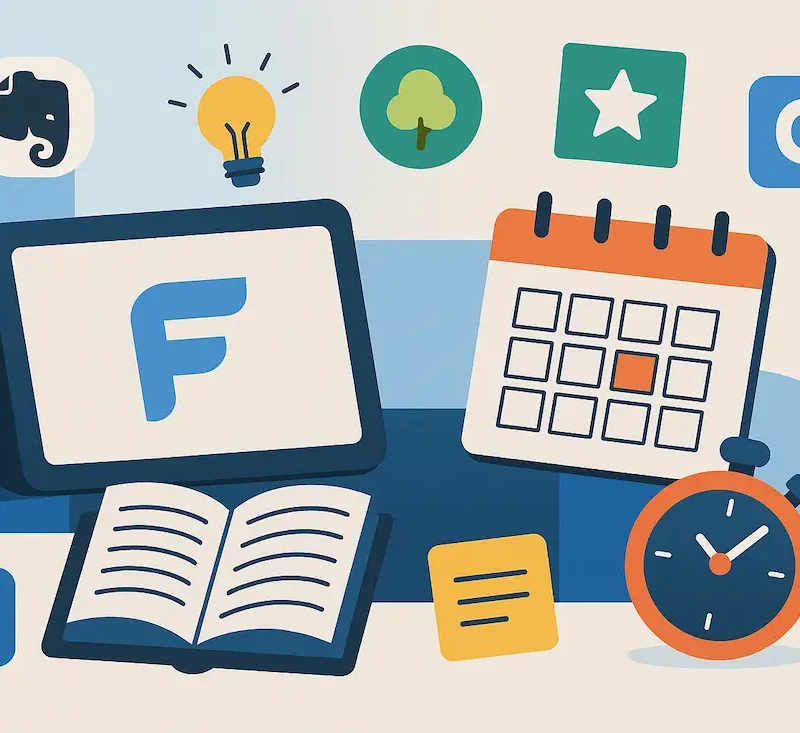 immagine riassuntiva delle migliori app per studiare che mostra i loghi delle diverse applicazioni