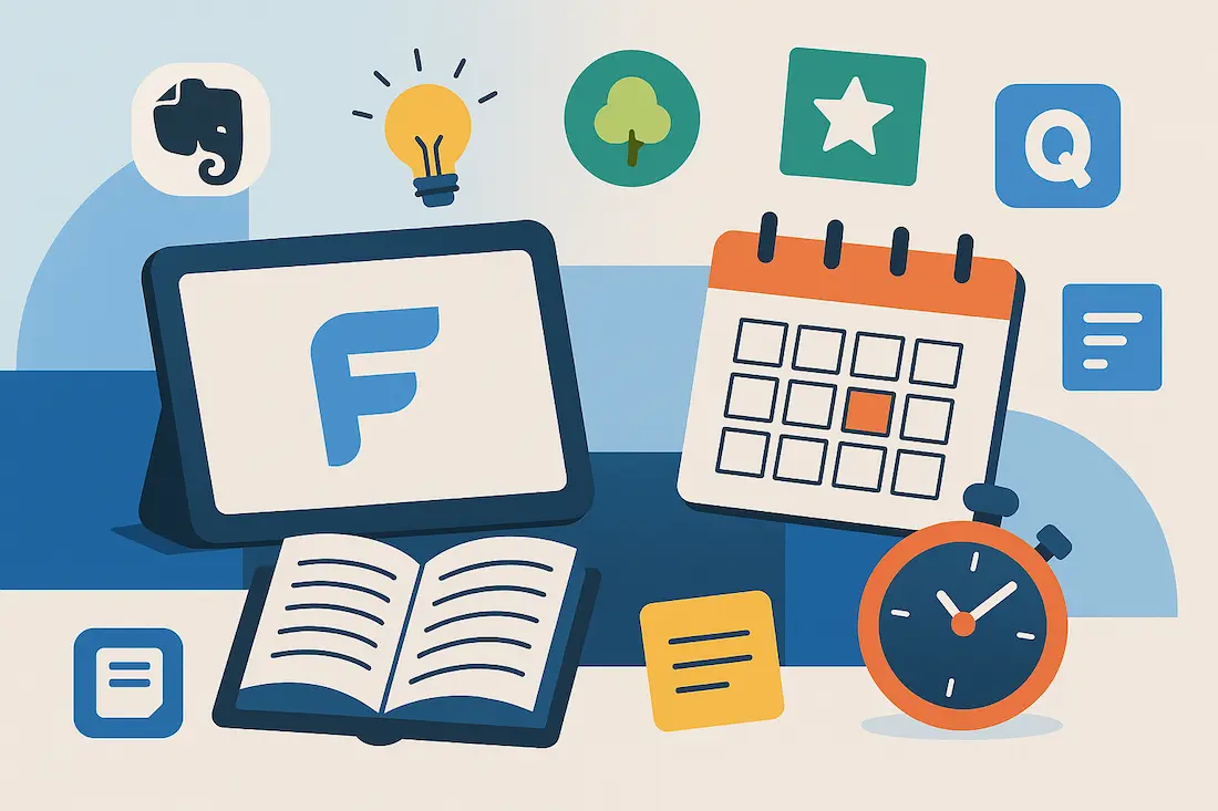 immagine riassuntiva delle migliori app per studiare che mostra i loghi delle diverse applicazioni