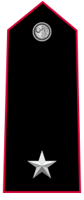 Mostrina grado Sottotenente OF-1b Carabinieri