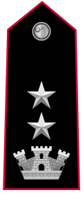 Mostrina grado Tenente Colonnello OF-4 Carabinieri