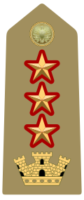 Mostrina del grado Colonnello comandante di Corpo