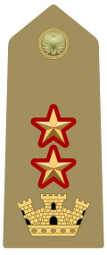 Mostrina del grado Tenente Colonnello comandante di Battaglione