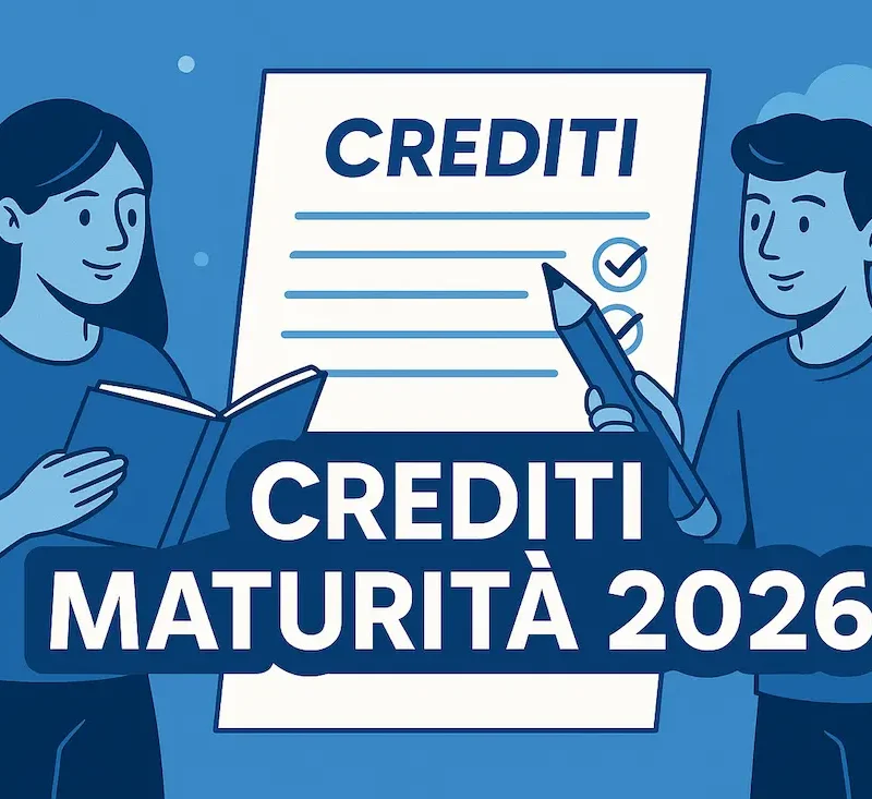 copertina per l'articolo crediti maturità 2026