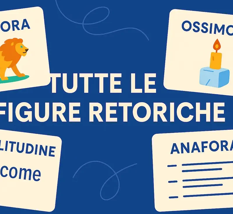 rappresentazione delle figure retoriche presenti nell'articolo