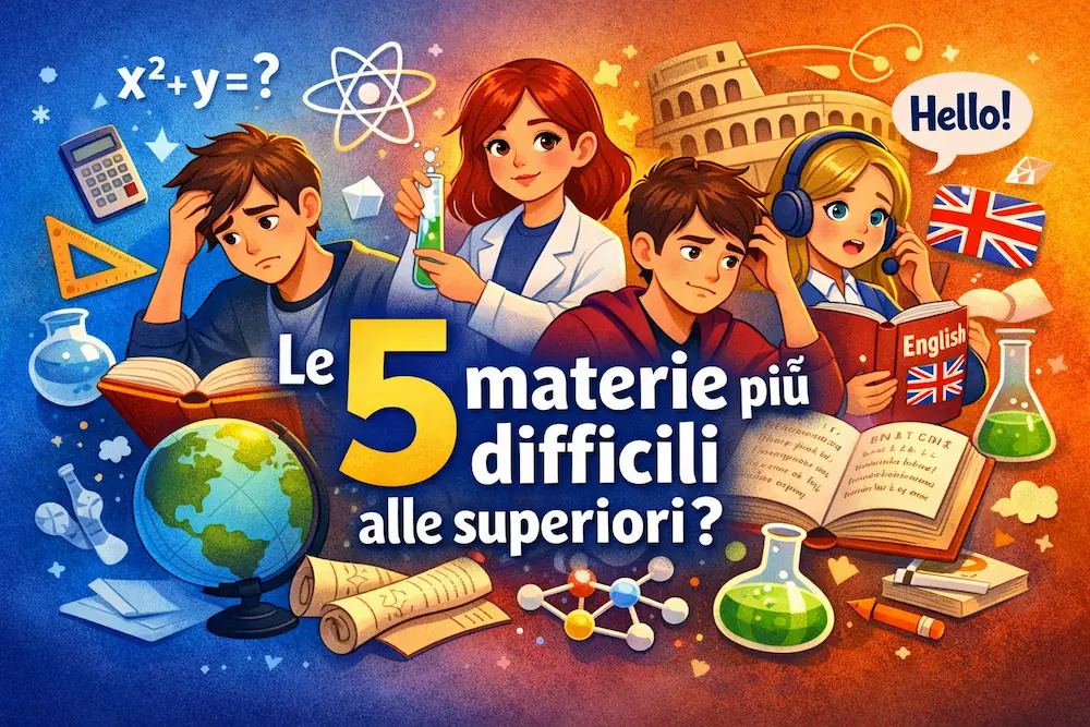 Le 5 materie più difficili da studiare alle superiori