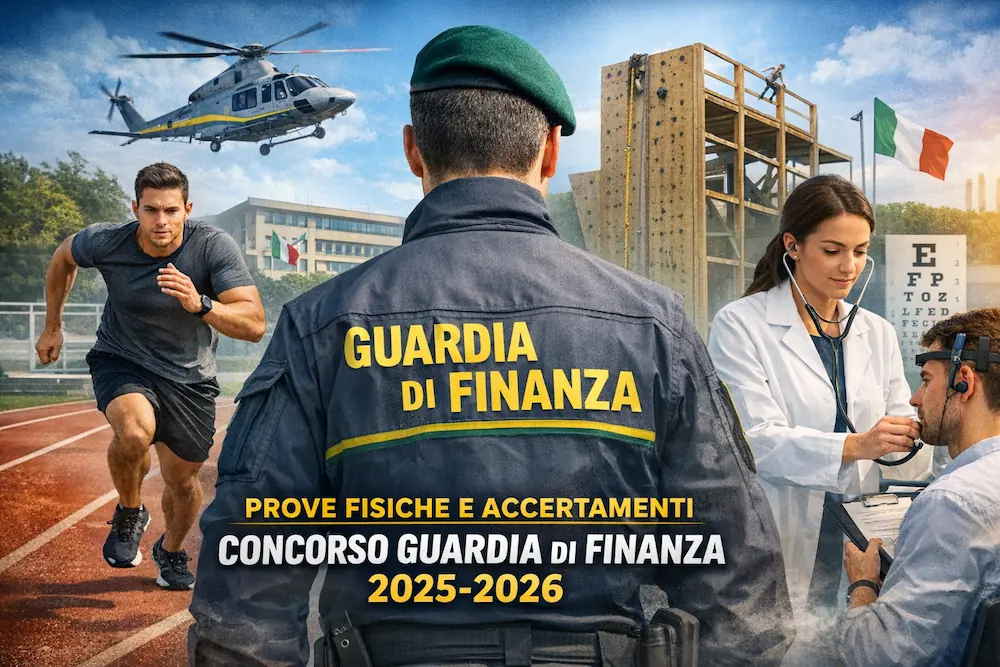 Prove fisiche e accertamenti Concorso Allievi Finanzieri Guardia di Finanza 2025-2026