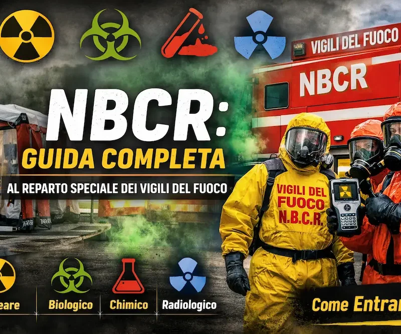 copertina per l'articolo vigili del fuoco nbcr che ritrae gli operatori al lavoro