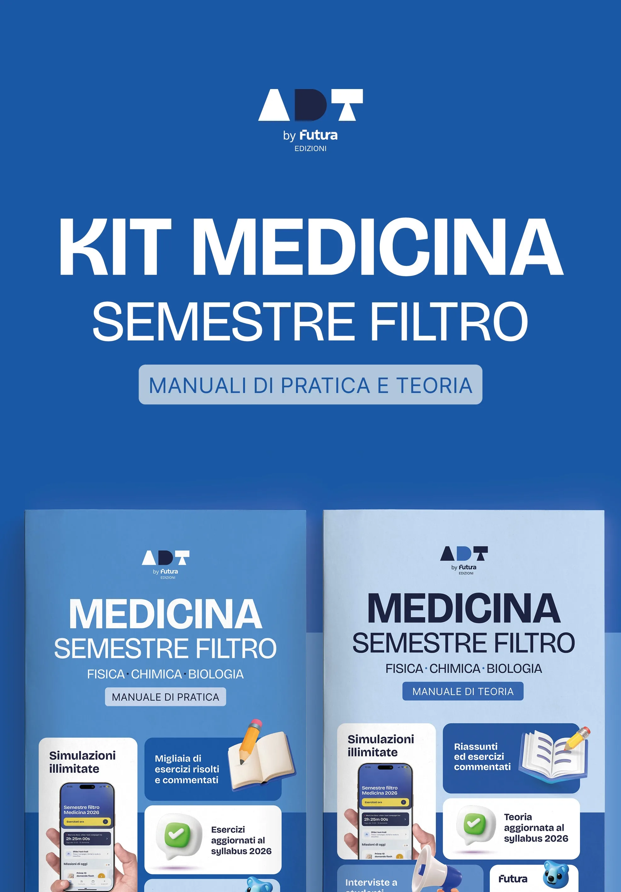 Kit Teoria e Pratica Semestre Filtro Medicina — copertina del manuale