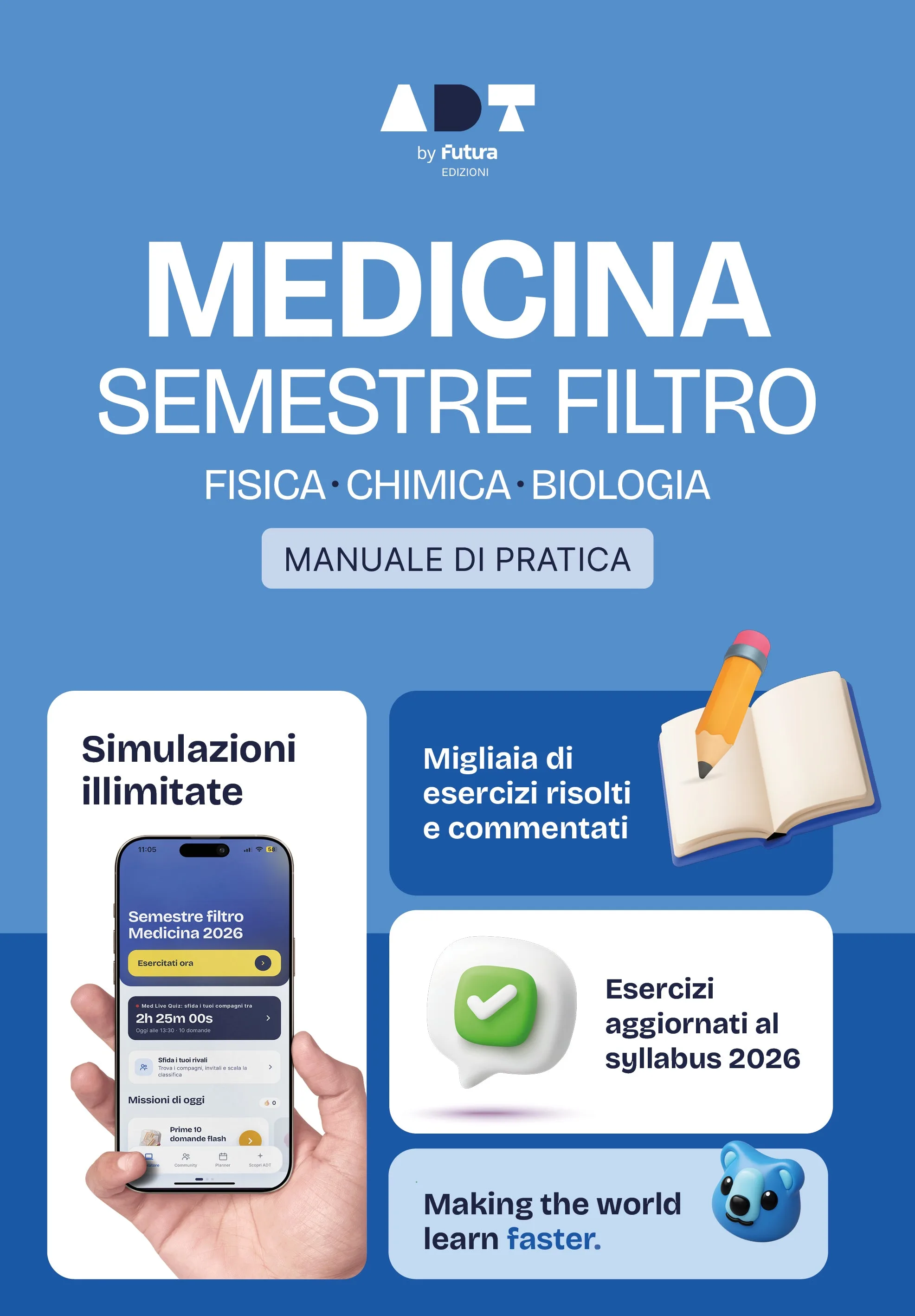 Manuale di Pratica Semestre Filtro Medicina — copertina del manuale