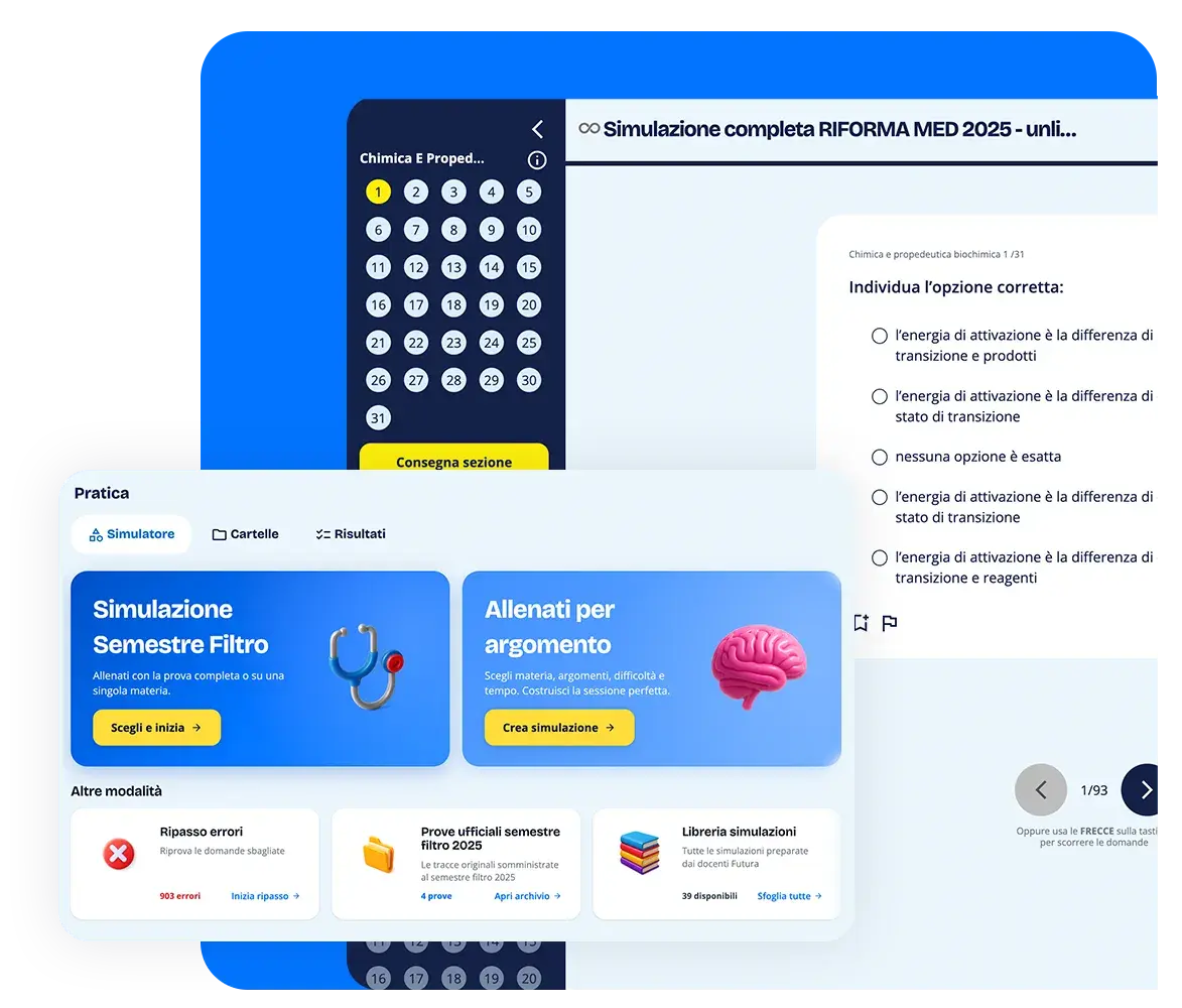 Simulatore AI con migliaia di quiz