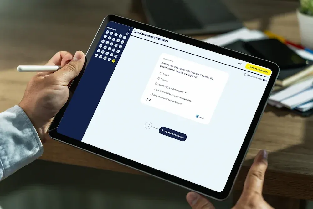 Piattaforma Futura aperta su tablet