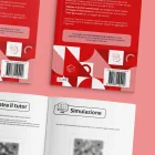 Interni e copertina del manuale di preparazione (Pratica) per il test di Medicina Università Private